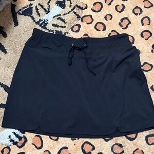 Black Athletic Drawstring Skort
